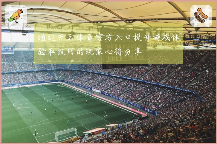通过开云体育官方入口提升游戏体验和技巧的玩家心得分享